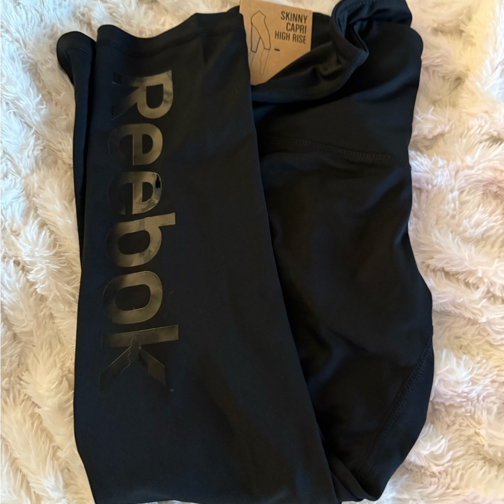 Reebok Women's Capris - Set of 4 1-Mint, 1-Silver, 1-Black and 1 black short. - Picture 11 of 14